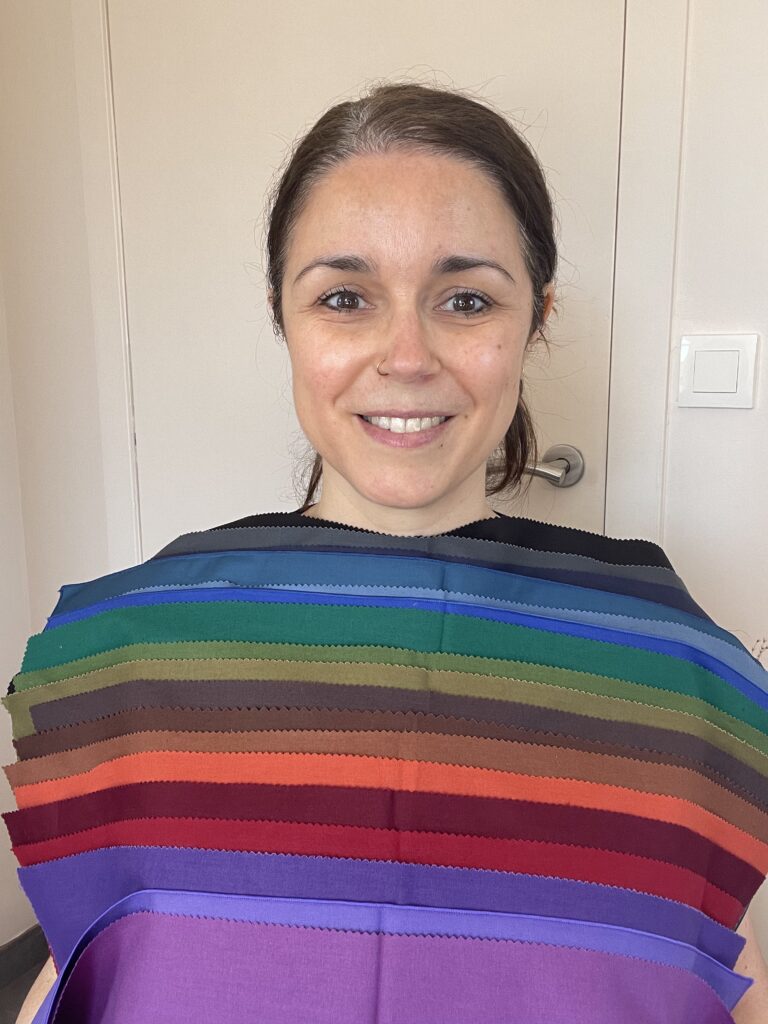 Colorimétrie Spa : draping complet avec différentes familles de couleurs
